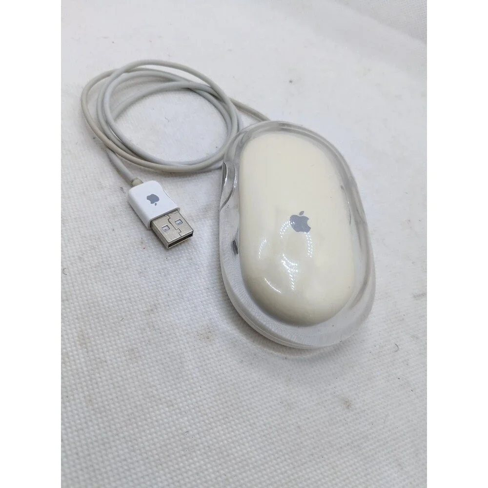 Apple Pro Mouse M5769 Clear White USB Wired Optical (UN-tested)